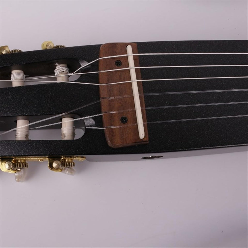22 Frets Silent Nylon String Headless Electric Guitar Built in Effector Travel Portable Foldable Guitar Professional Headless Guitar (Color : 02)