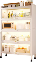 5-Layer Kitchen Pantry Storage Cabinet - Coffee Bar Baker's Rack with Drawer and Flip Door - Stylish Kitchen Organizer, 100Cm/39.4In - Perfect for Home Storage Solutions