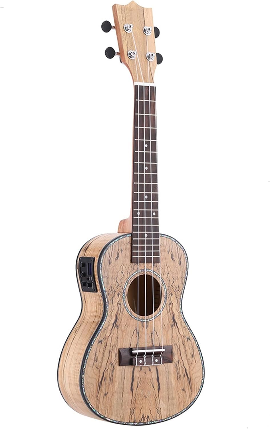 Children Ukulele 24' Ukelele Mini Acoustic Guitar with Cowry Shell Brims 4 Nylon Strings