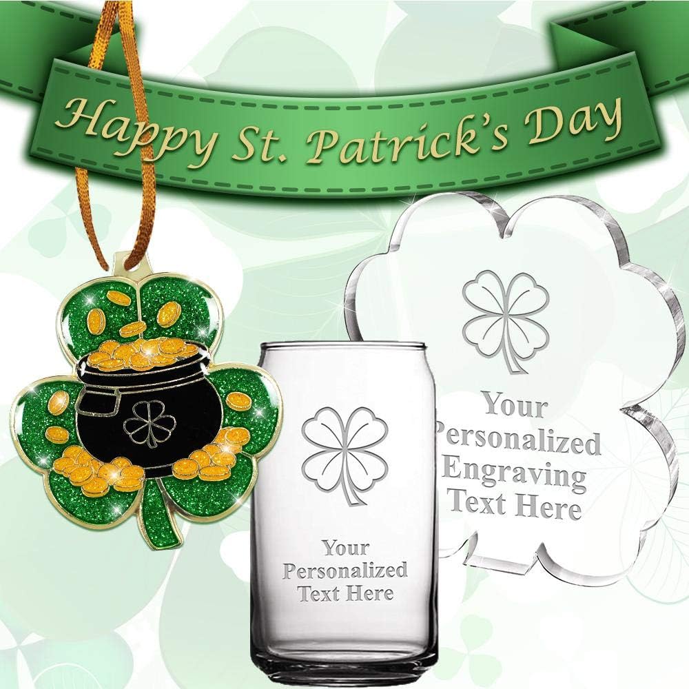 St. Patrick's Day 3rd Place Perimeter Medals Bronze, 2.75' Shamrock Themed Trophy Medal Awards, Great Irish Four Leaf Clover Prizes for Children