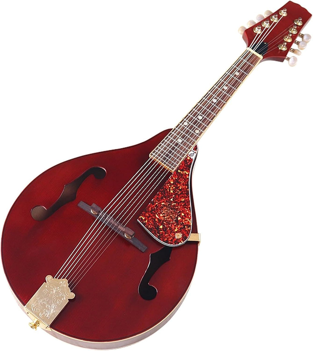 26 Inch Brown Red Mandolin Guitar Instrument Eight Strings Beginner Mandolin String Instrument