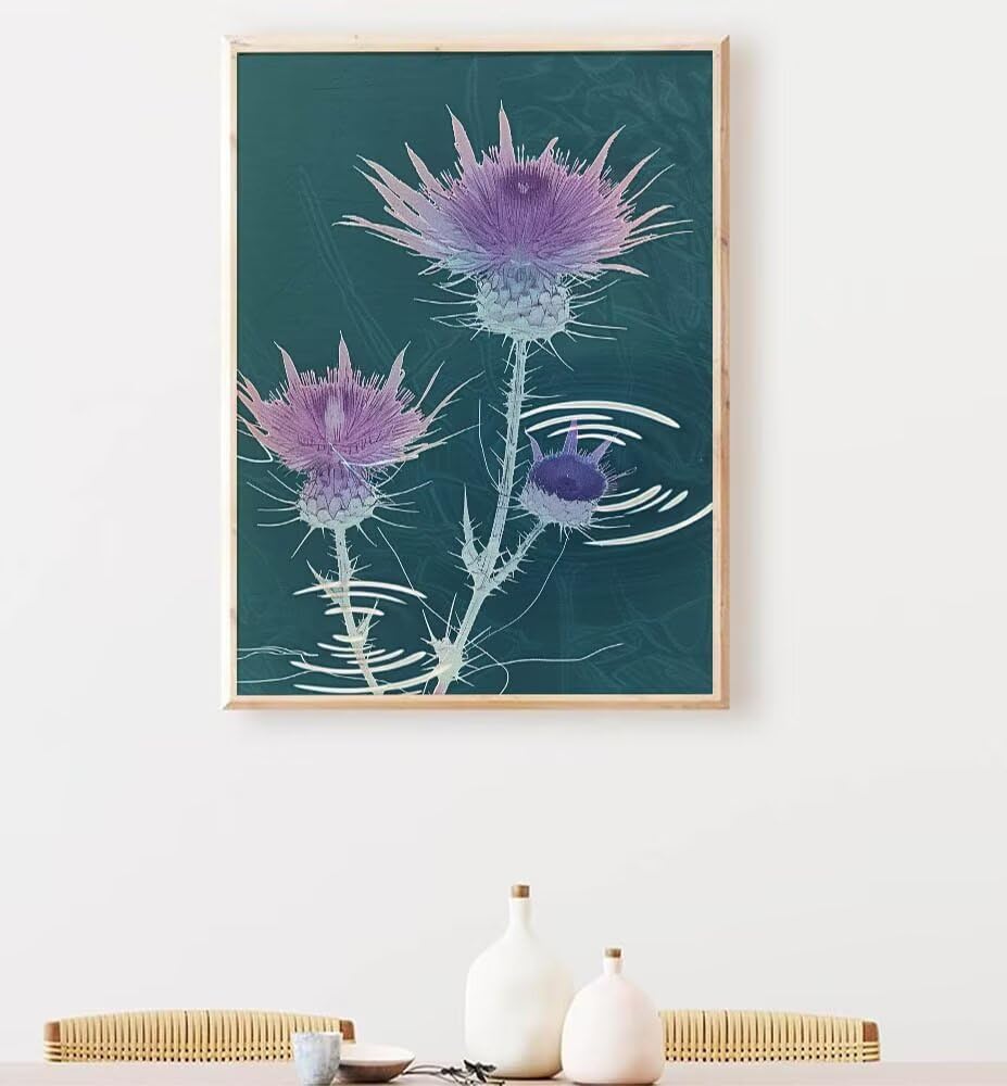 YEYUMEUS Paint by Numbers Kit for Beginner Flower Canvas Art Adult Paint by Number on Canvas Pink DIY Oil Painting for Adults Acrylic Simple for Home Wall Decor 40x53 inch Model 6-7