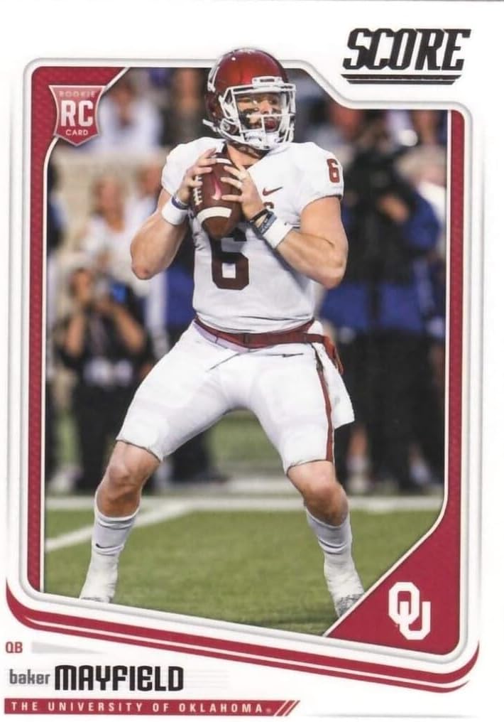 2018 Score NFL Football Unopened Factory Sealed Box of 24 Packs 288 Cards Total with 72 Rookies and 48 Inserts Possible Baker Mayfield, Sam Darnold and Josh Allen Rookie Cards and Autographs