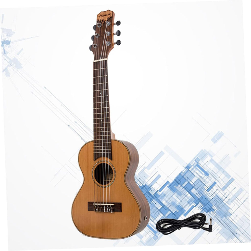 BESPORTBLE Hawaiian Ukulele Mini Guitar Korean Pine Electric Instrument for Adults Craftsmanship for Travel Parties