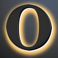 Backlit Illuminated LED House Numbers Upgrade Your Address Signs 16 Inch, Large Modern Light Up Address Numbers Signs, Stainlesss Steels Home Address Signs,O