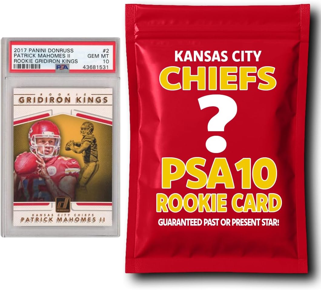 Kansas City Chiefs PSA 10 Graded Rookie Card Mystery Pack