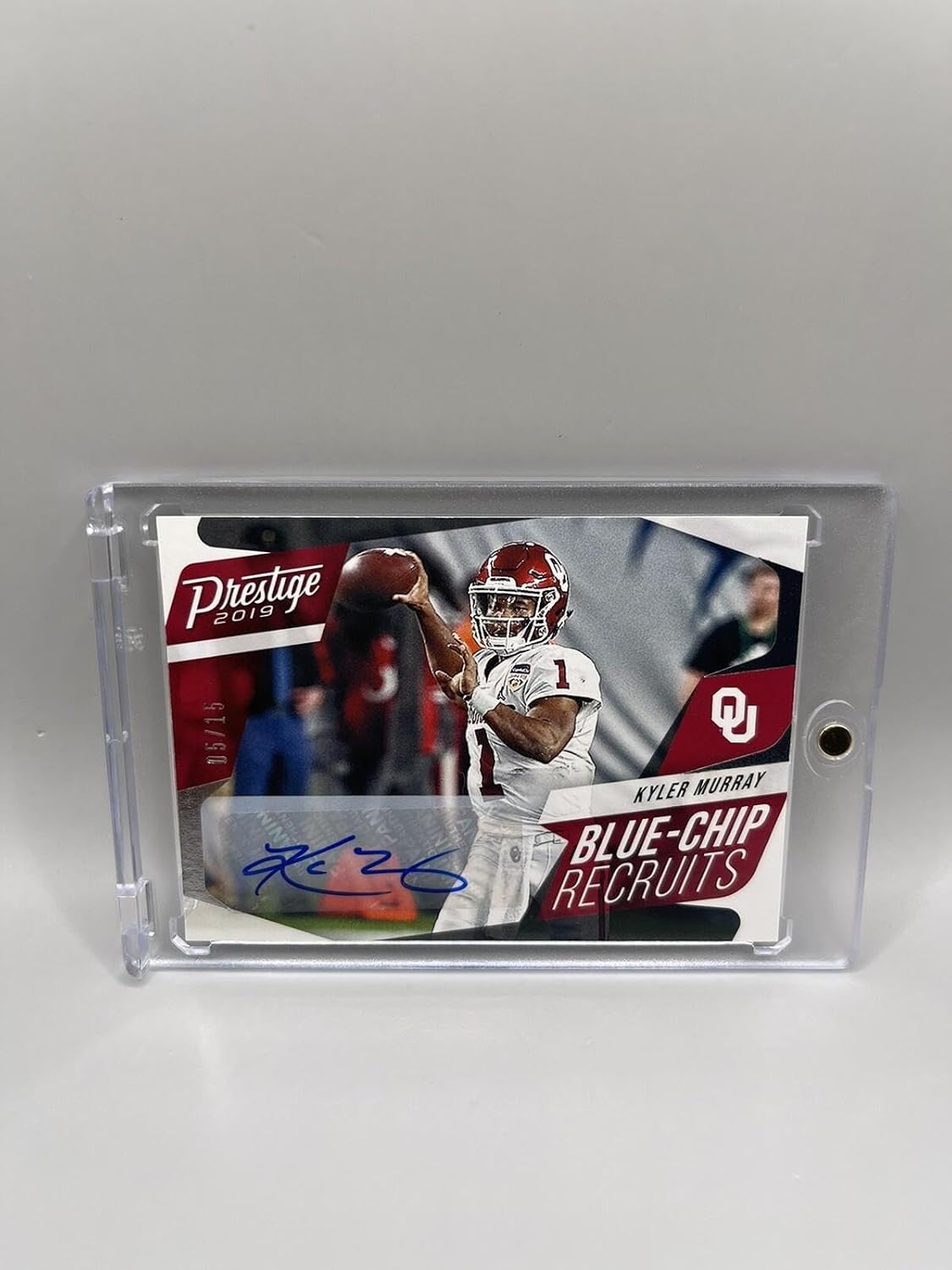 Kyler Murray 2019 Panini Prestige Chip Rookie Auto #/15 W/Mag - Football Slabbed Autographed Rookie Cards