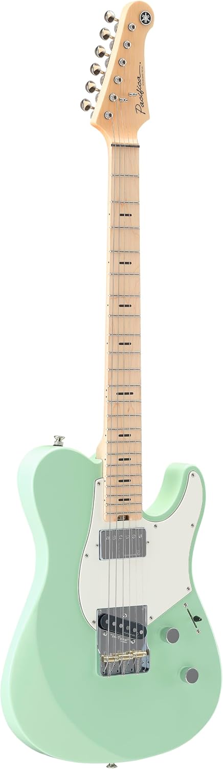 Pacifica SC Standard Plus Electric Guitar with Maple Fingerboard, Peppermint Green with Gig Case