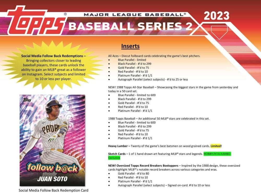 Topps 2023 Baseball Series 2 Hobby Box