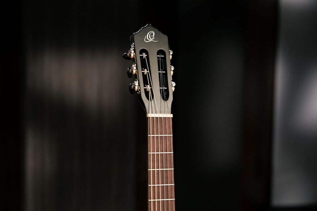 Ortega Student Series Full Size 6-String Nylon Classical Guitar, Matte Black (RST5MBK)