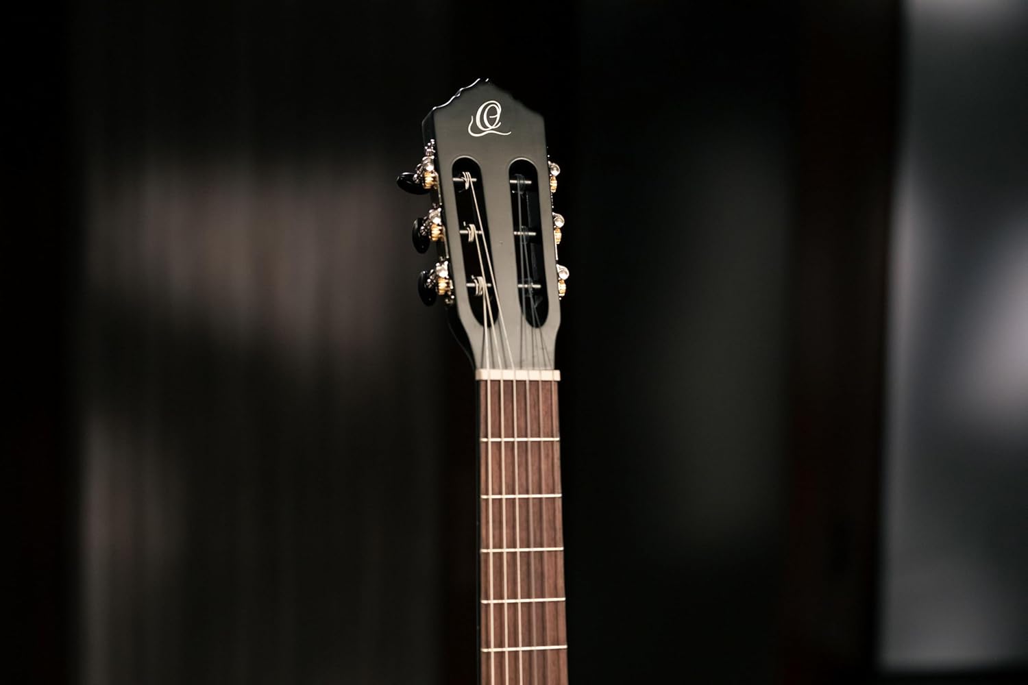 Ortega Student Series Full Size 6-String Nylon Classical Guitar, Matte Black (RST5MBK)