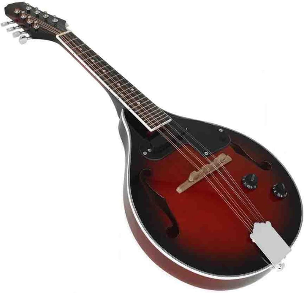 Musical Instrument Electric Mandolin Eight String Guitar Set Red And Bk Professional Beginner Mandolin String Instrument