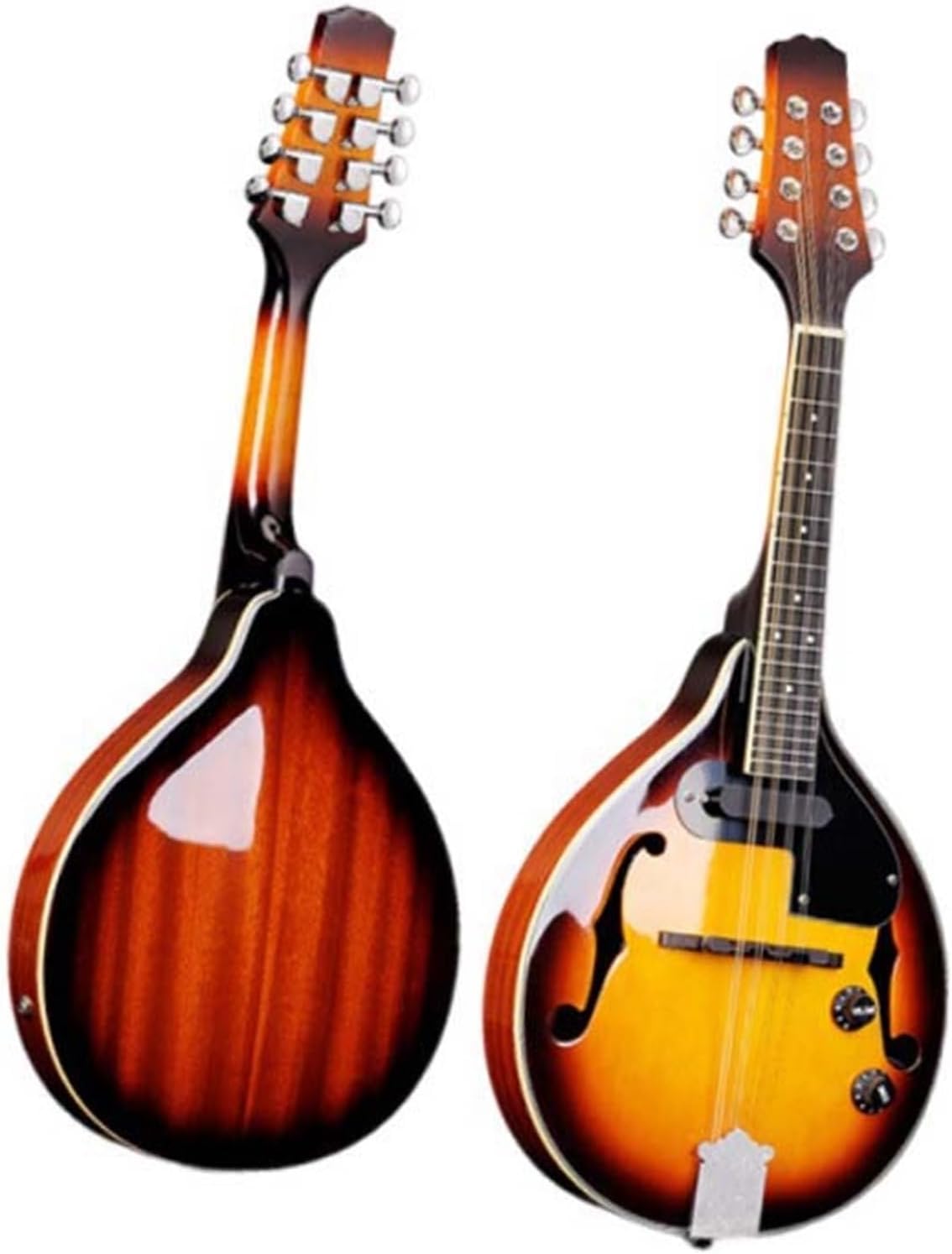 Electric Mandolin Eight String Guitar Set Musical Instrument Adult Beginner Beginner Mandolin String Instrument(Yellow 2)