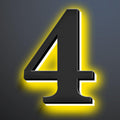 Backlit LED Illuminated House Numbers 20 Inch, Stainless Steel Hand-Polished For House Address Signs, Modern Light Up House Number, Metal Address Numbers With Lights,4