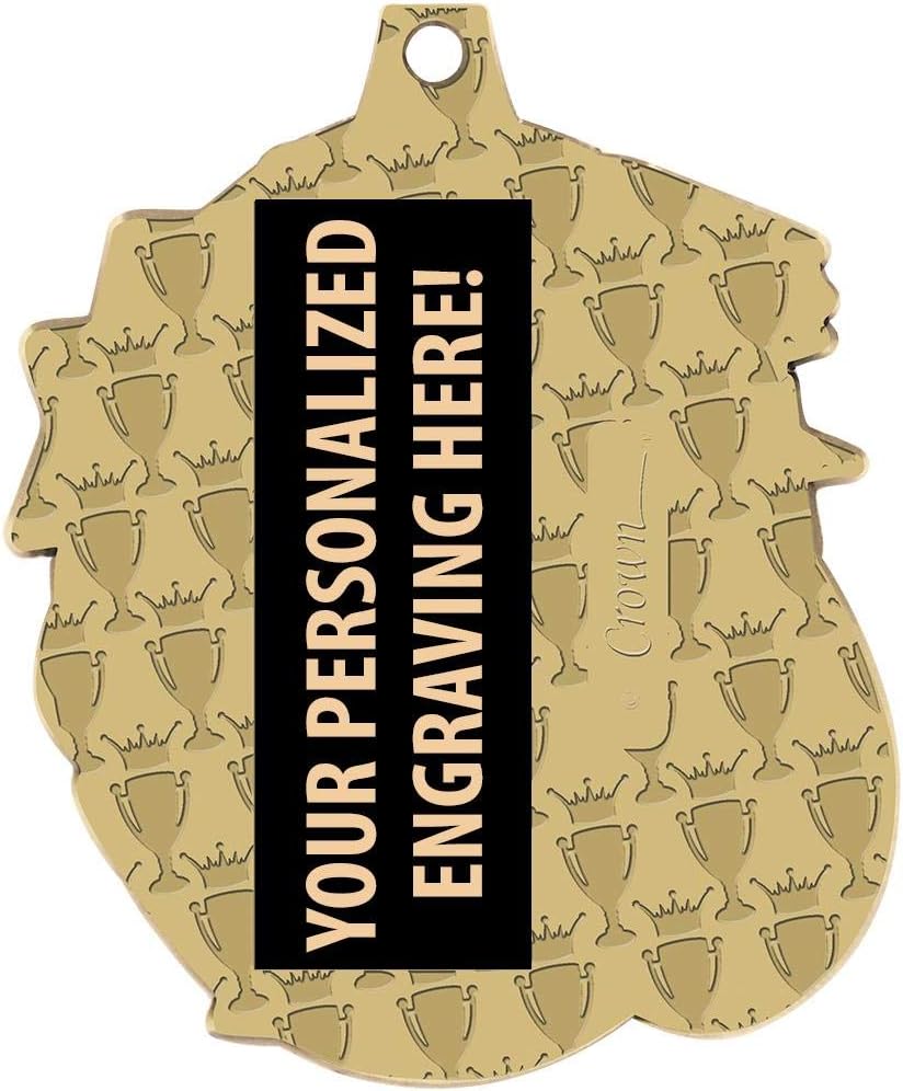 Academic Medals - 1 1/2' Gold Academic Excellence Medal, Great Education Awards with Custom Engraving