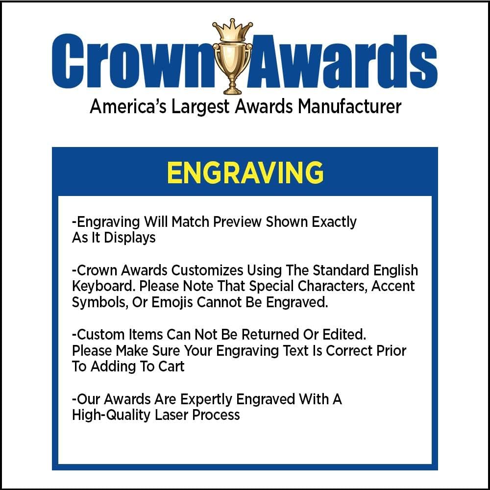 Crown Awards 2 1/4' Royal Soccer Medals, Shiny Gold Soccer Medals with Free Engraving