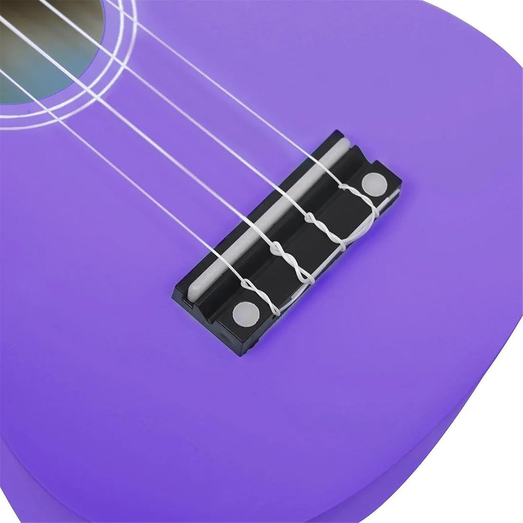 Adult Ukulele 21 Inch Ukulele 4 String Mini Guitar Music Instrument For Beginners(Purple)