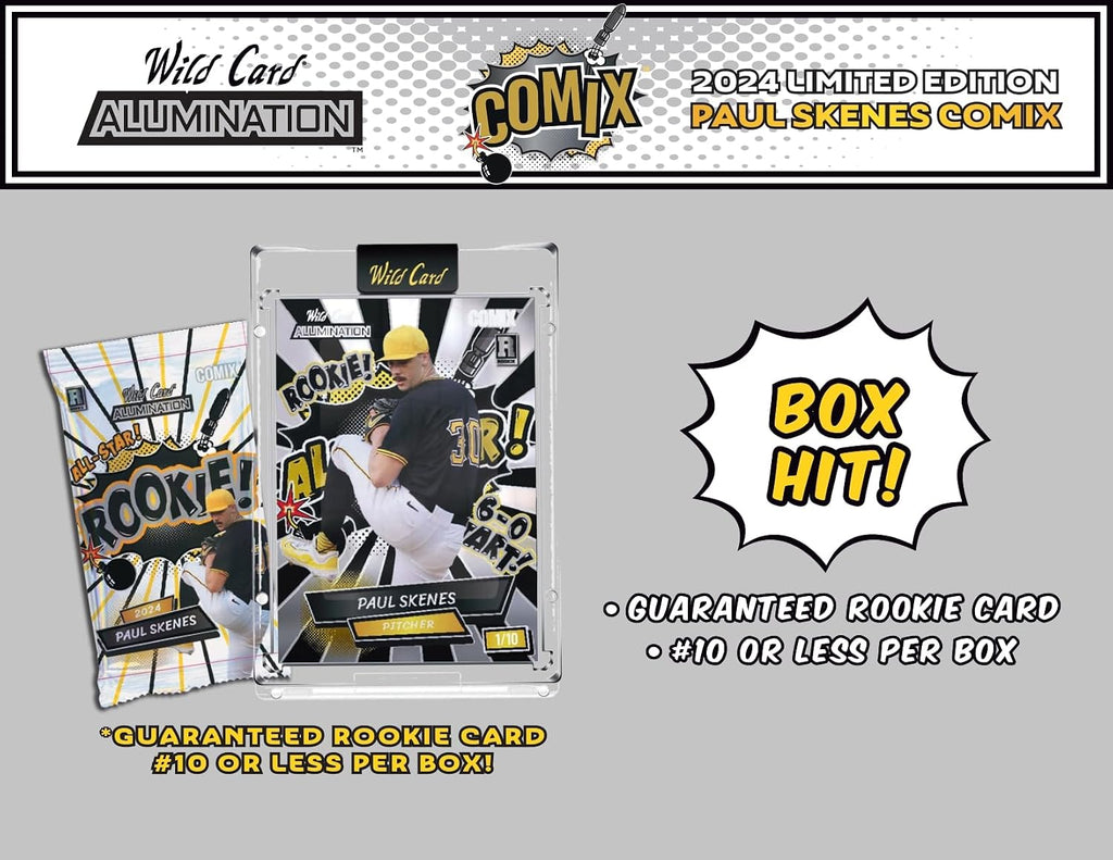 2024 Wild Card Alumination Paul Skenes Limited Edition Comix Hobby Trading Card Box