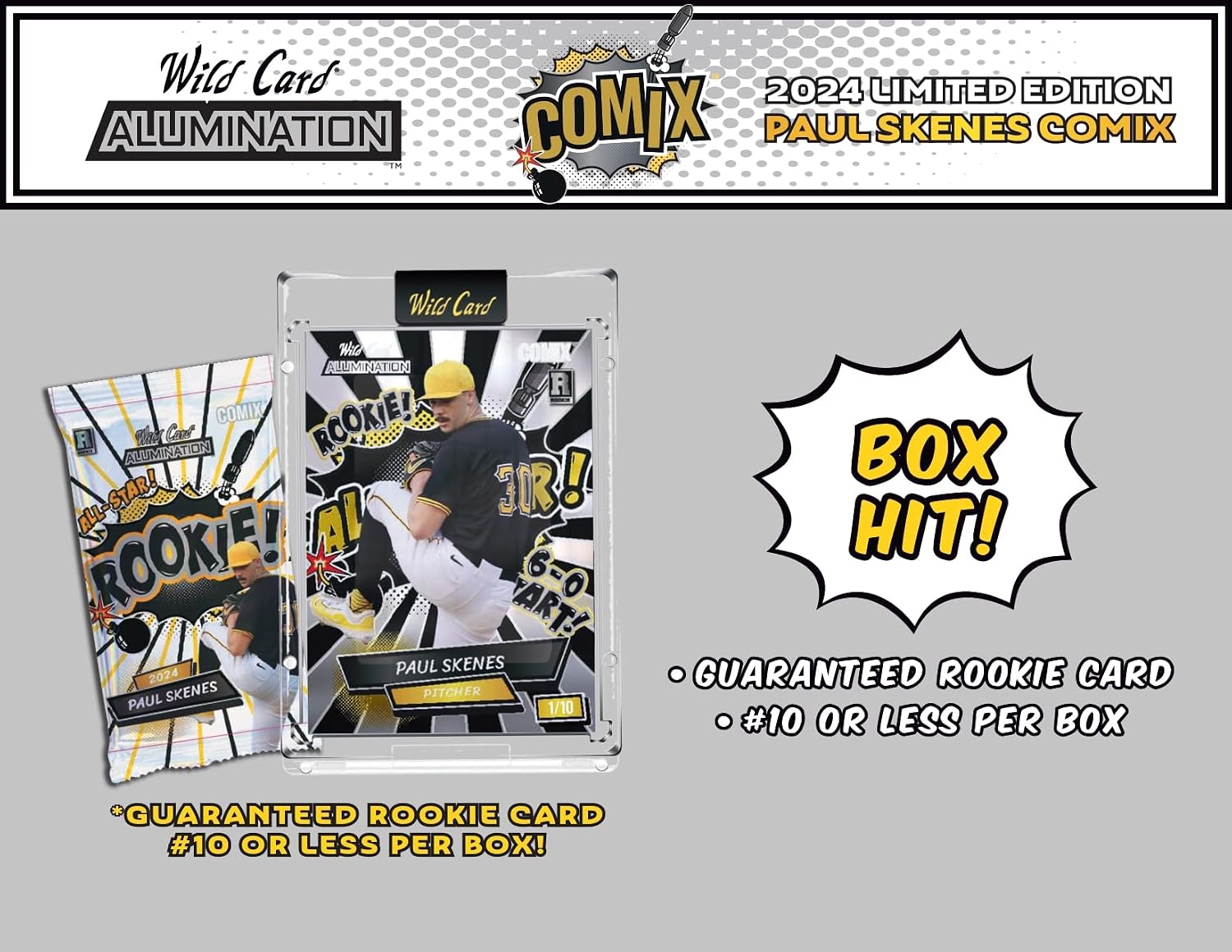 2024 Wild Card Alumination Paul Skenes Limited Edition Comix Hobby Trading Card Box