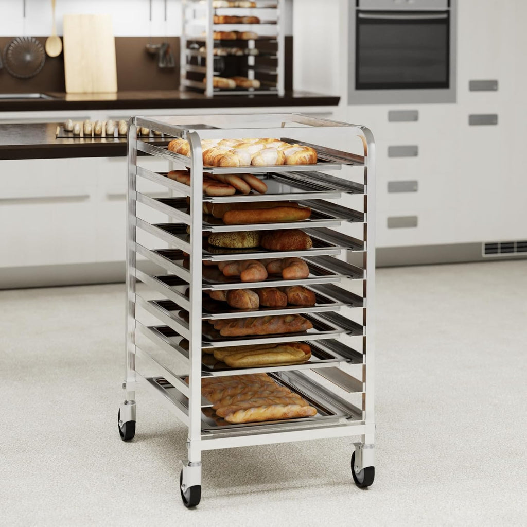 10 Pan End Load Half Height Bun / Sheet Pan Rack