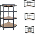 AR Shelving Garage Series Metal Corner Shelf, 24in., 500-Lb. Capacity per Level