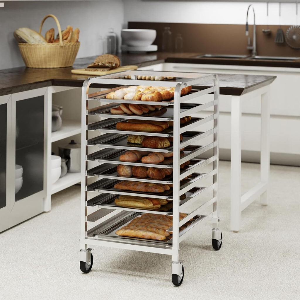 10 Pan End Load Half Height Bun / Sheet Pan Rack