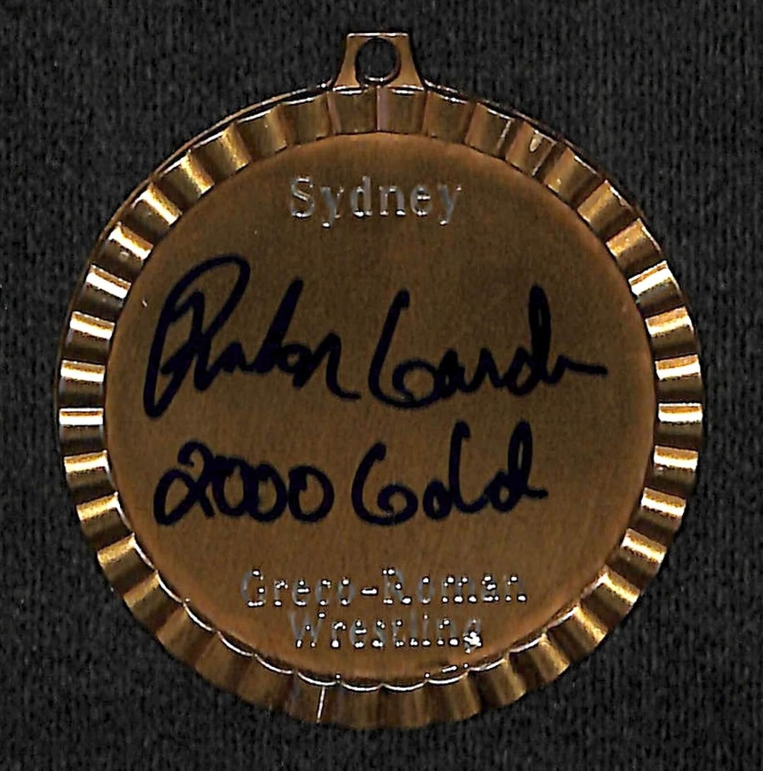 Rulon Gardner Signed Medal BAS Beckett COA 2000 Olympic Wrestling Autograph - Autographed Olympic Medals