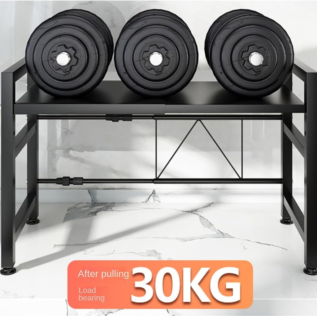 Microwave Oven Rack,Multifunctional Kitchen Baker's Rack - Metal Microwave Stand & Oven Storage Shelf, Modern Black Counter for Home Organization & Cooking Essentials