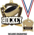 Crown Awards Custom Hockey Medals, 2 1/4' Shieldz Hockey Award Medals with Free Engraving