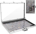 Large Card Show Display Case with Clear Acrylic,Portable Aluminum Trade Show Display Frame with Lock for MTG TCG Sports Collectibles Cards (34'x22')