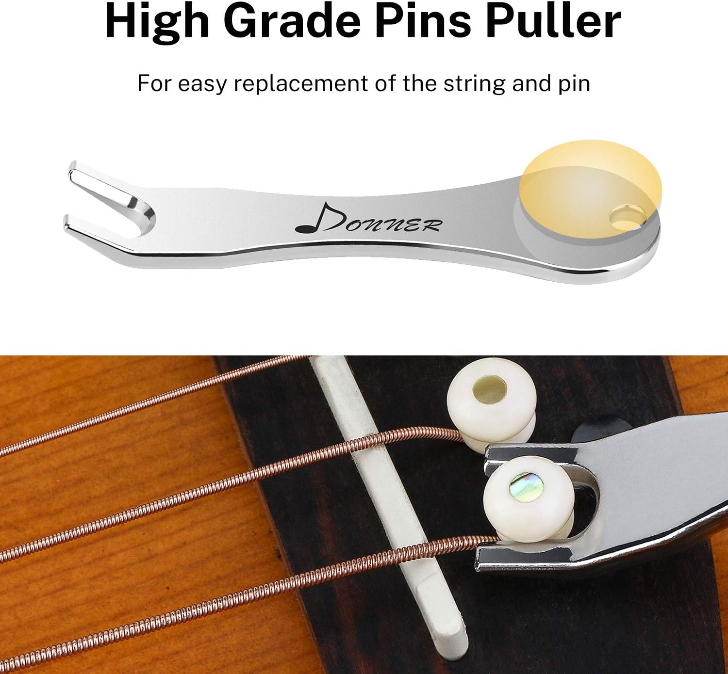 Donner Acoustic Guitar Kit -Guitar Bridge Pins