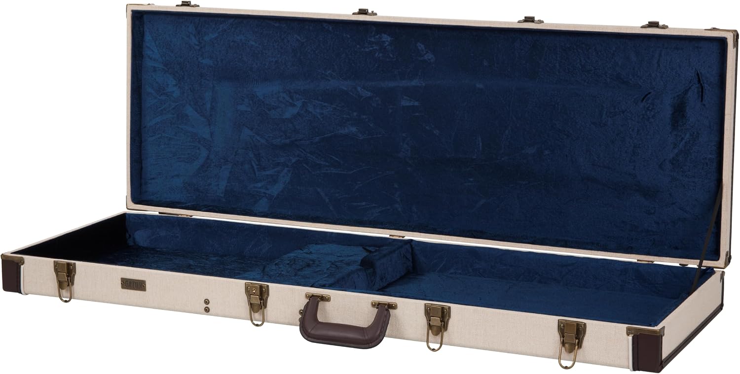 Gator Cases Journeyman Series Deluxe Wood Case for Electric Bass Guitars, Fits Fender Precision/Jazz Bass, & More (GW-JM-BASS)