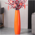 Tall Floor Vase Living Room Decorative Large Vases,Tall Floor Vase Vase,for Decorative Branches Dried Flowers Vases,Rustic Home Decor(Orange,61cm)