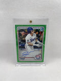 Justin Foscue 2020 1st Bowman Chrome Draft Refractor Auto #/99 W/Mag - Baseball Slabbed Autographed Cards