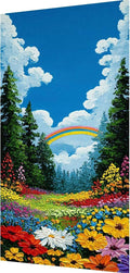 Flower Diamond Art Kits for Adults, Diamond Painting Landscape Gem Arts and Crafts for Adults Beginners, DIY 5D Square Full Drill Crystal Dots Embroidery Paintings, Home Wall Decor 40x80in xy4-v4
