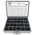 Inch Alloy Allen Button Head Socket Cap Screws Black Oxide Bolts Assortment - 453 PCS