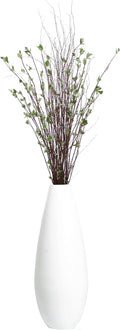 31.5' Spun Bamboo Tall Floor Vase - Sleek Metallic Finish, Elegant Home Decoration, Modern Accent Piece, Living Room Decor, Handcrafted Bamboo Art, Contemporary Interior Design, Unique Tall Vase