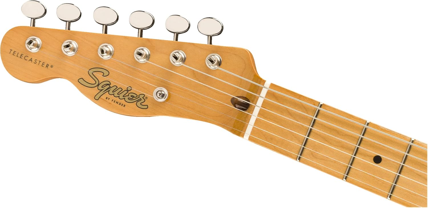 Fender Squier Classic Vibe '50s Telecaster, Left Handed - Butterscotch Blonde Bundle with Gig Bag, Instrument Cable, Tuner, Strap, Strings, Picks, and Austin Bazaar Instructional DVD