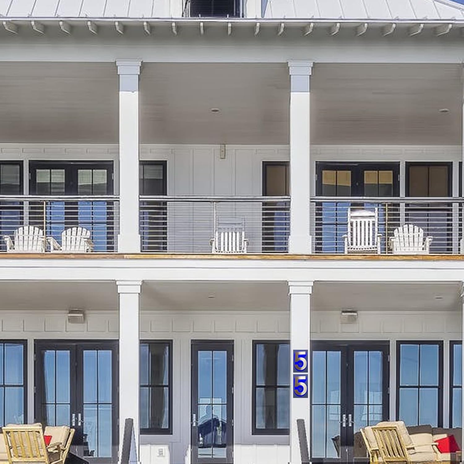 14' Outdoor Illuminated House Address Number Plaques, Backlit LED Home Address Number With Lights - Waterproof Light Up Address Signs For Outside,O