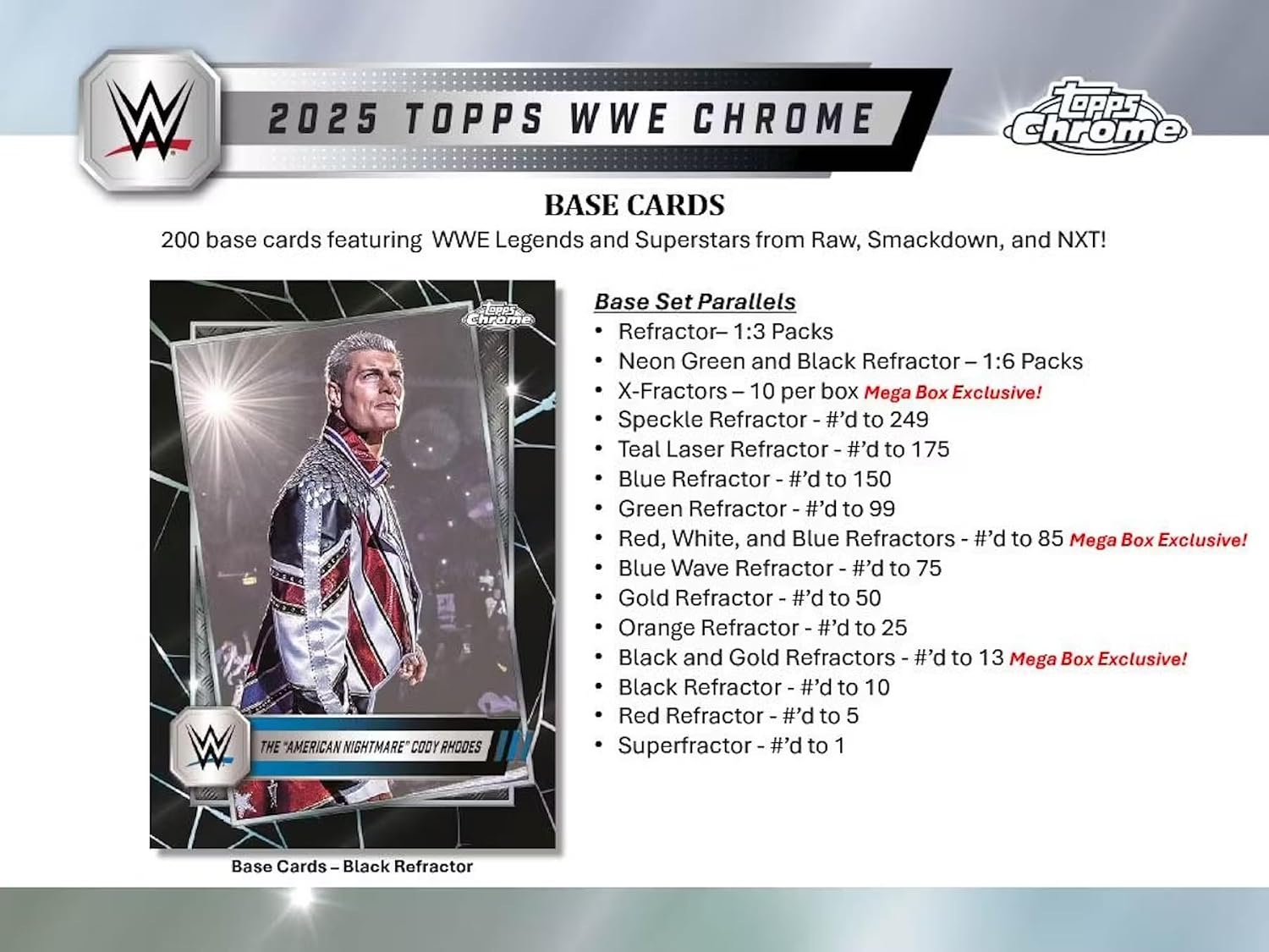 Chrome WWE Mega Box by Topps