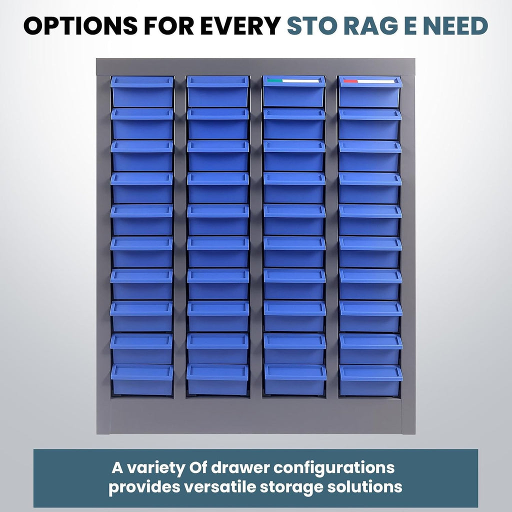 40 Drawers Parts Cabinet, Heavy Duty Nut and Bolt Organizer with ABS Material Drawers, Metal Frame Bolt Organizer Storage in Garage and Workshop