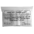 First Aid Training Kit w/Roller Gauze w. Gauze Pads and Triangular Bandages and Gloves 100-Pack MCR Medical
