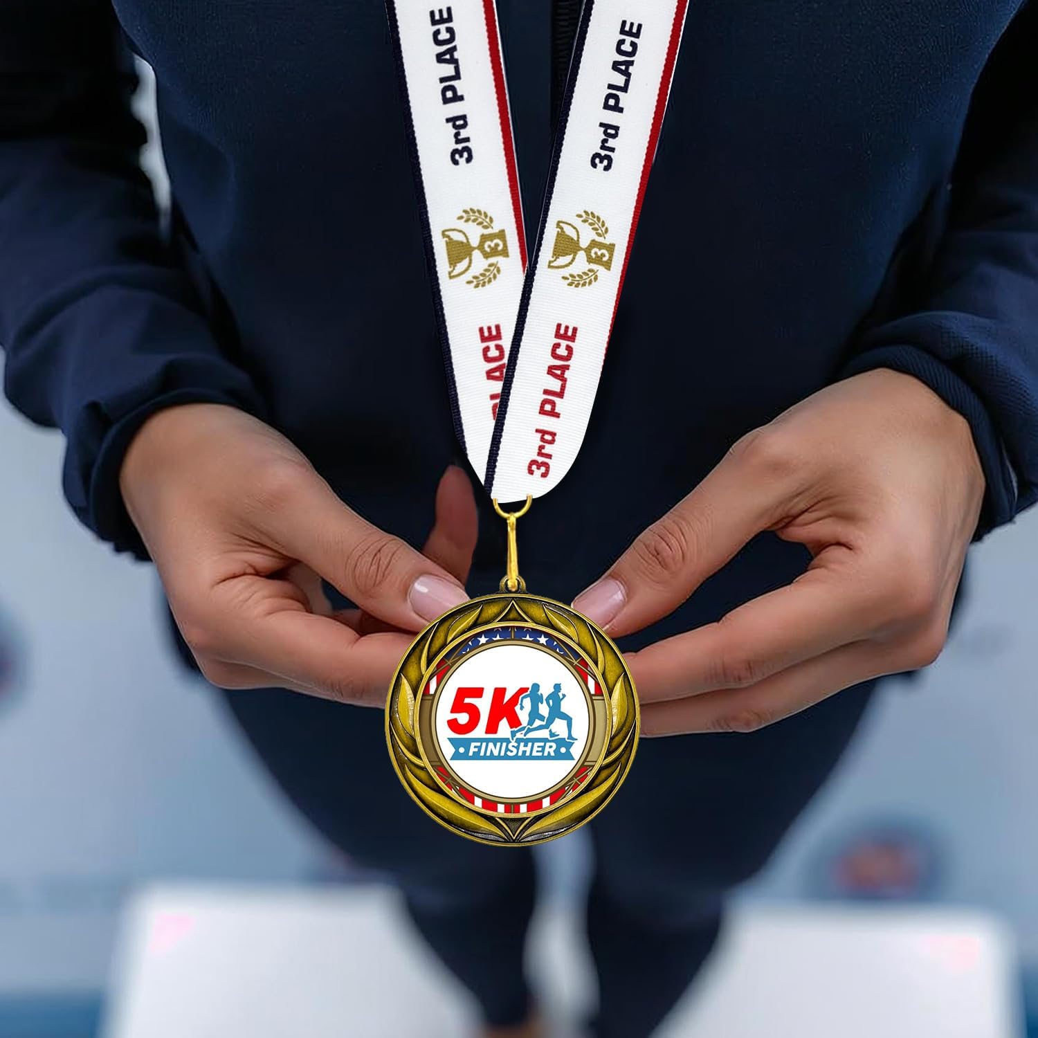 All Quality 5K Finisher Wreath Design Medal