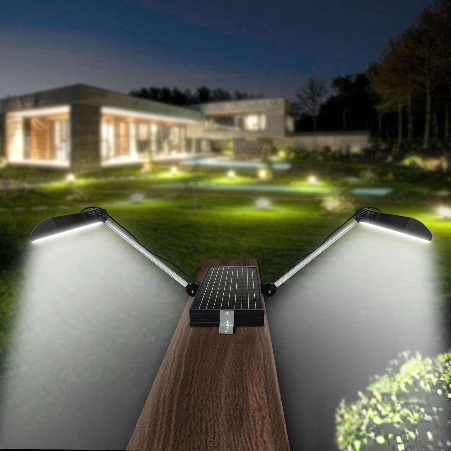Solar Sign Light, 420Pcs LED 12000mAh Battery,Wireless Billboard Light,IP65 Waterproof, Signboard Lights for Real Estate Sign Posts Business Store House Address