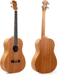 Kmise Baritone Ukulele 30 Inch Mahogany Ukelele 4 String Hawaii Guitar Uke G-C-E-A from Kmise
