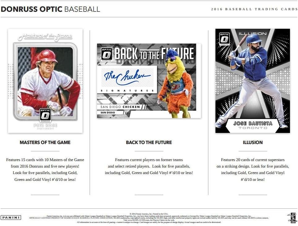 2016 Panini Donruss Optic Baseball Hobby Box