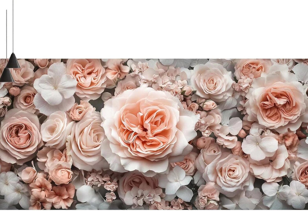 Paint by Numbers Kits for Adult Beginners,Pink Paint by Numbers Flower Paint by Numbers Painting with Paints and Brushes Kits,DIY Oil Painting Paint by Numbers,for Home Decor (NO Frame) 90x260cm V-137