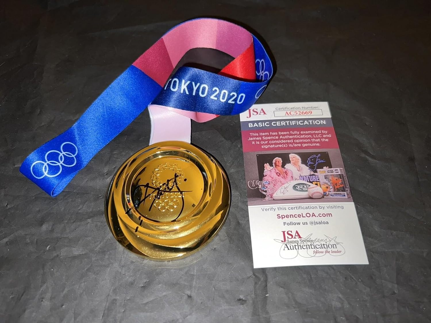 Xander Schauffele Signed 2020 Tokyo Olympics Replica Medal Golf JSA Auth - Autographed Golf Equipment