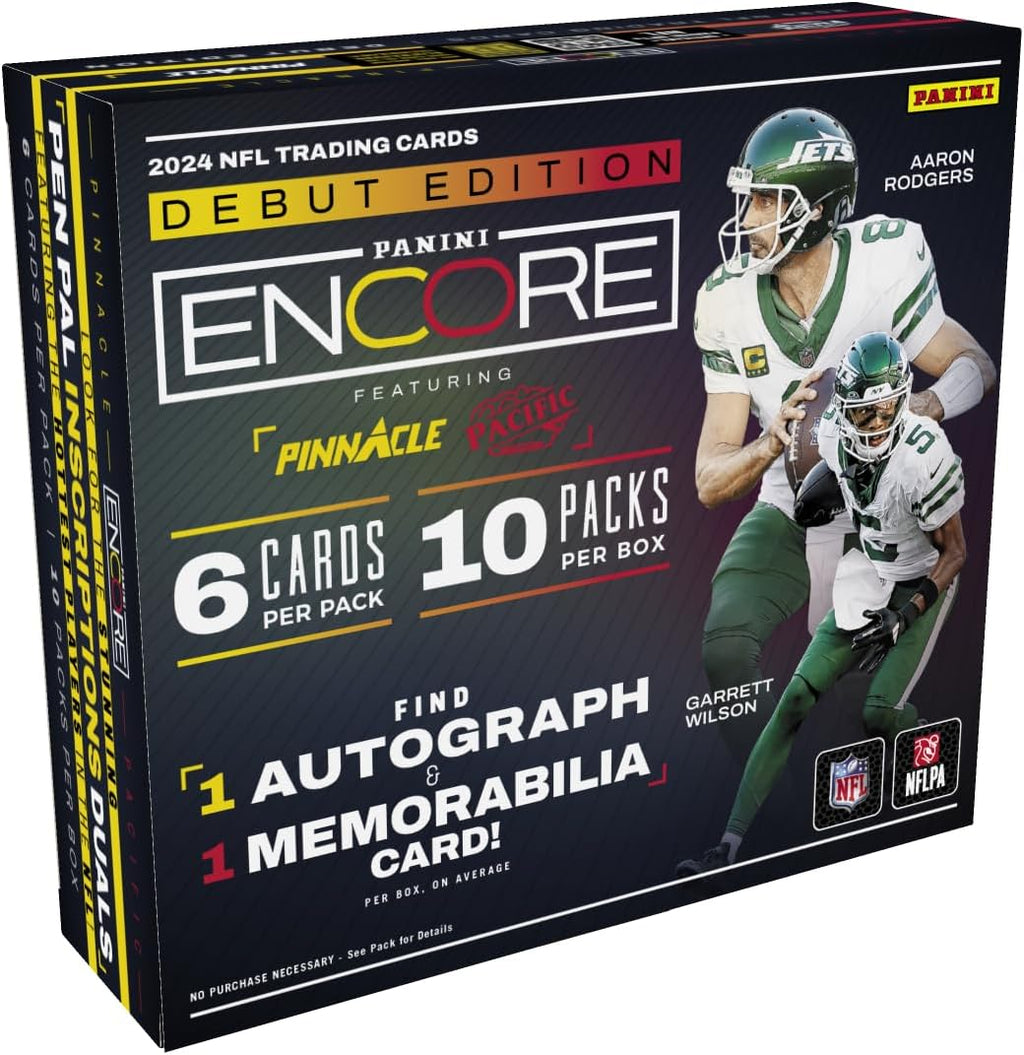2024 Panini Encore NFL Hobby Trading Card Box (1 Autograph Per Hobby Box)