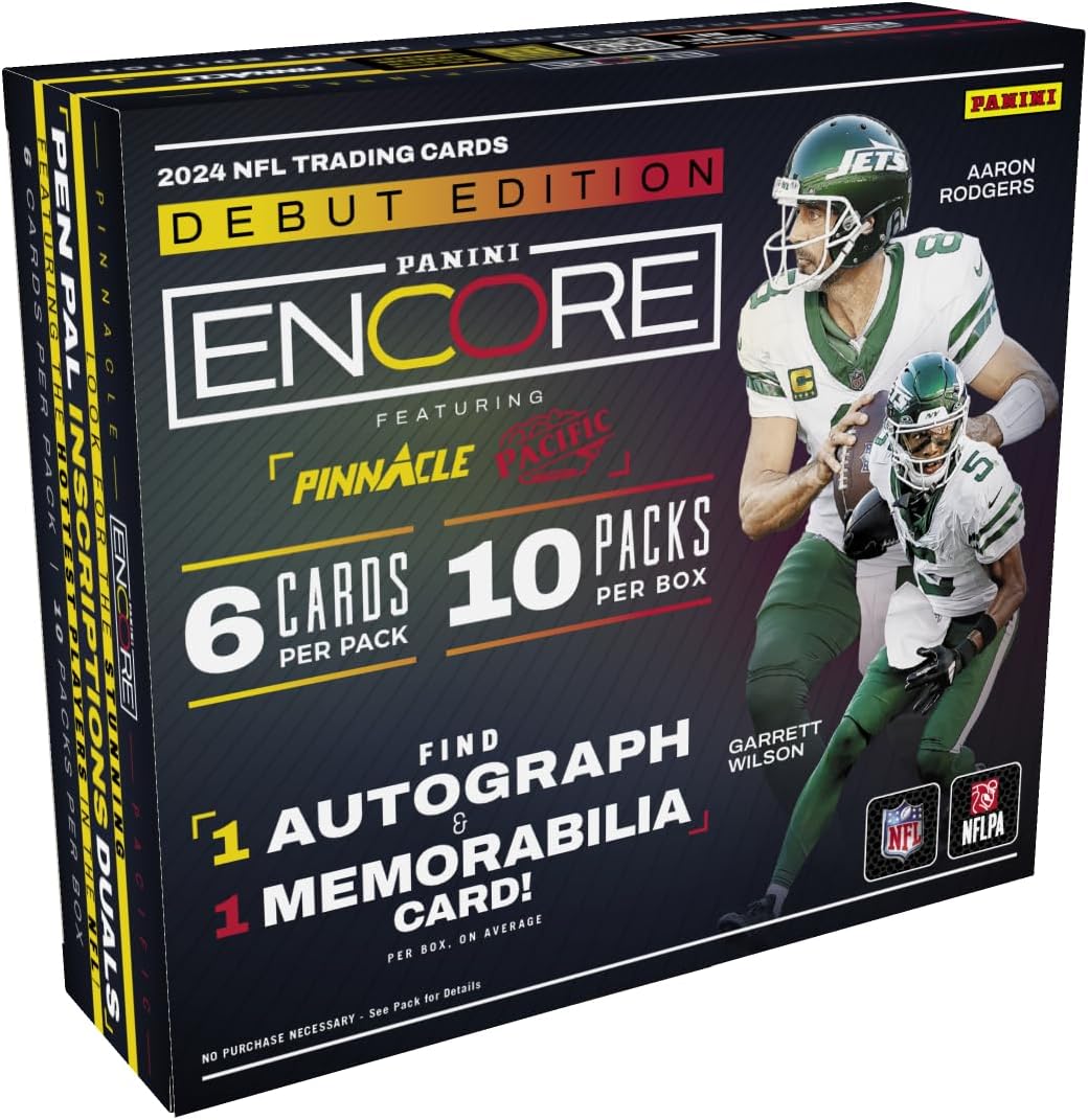 2024 Panini Encore NFL Hobby Trading Card Box (1 Autograph Per Hobby Box)